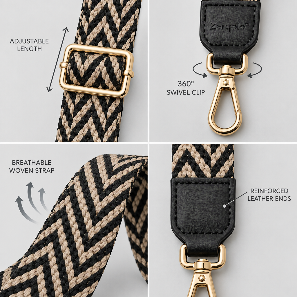 Zarqelo™ Woven Textured Replacement Bag Strap main image 03