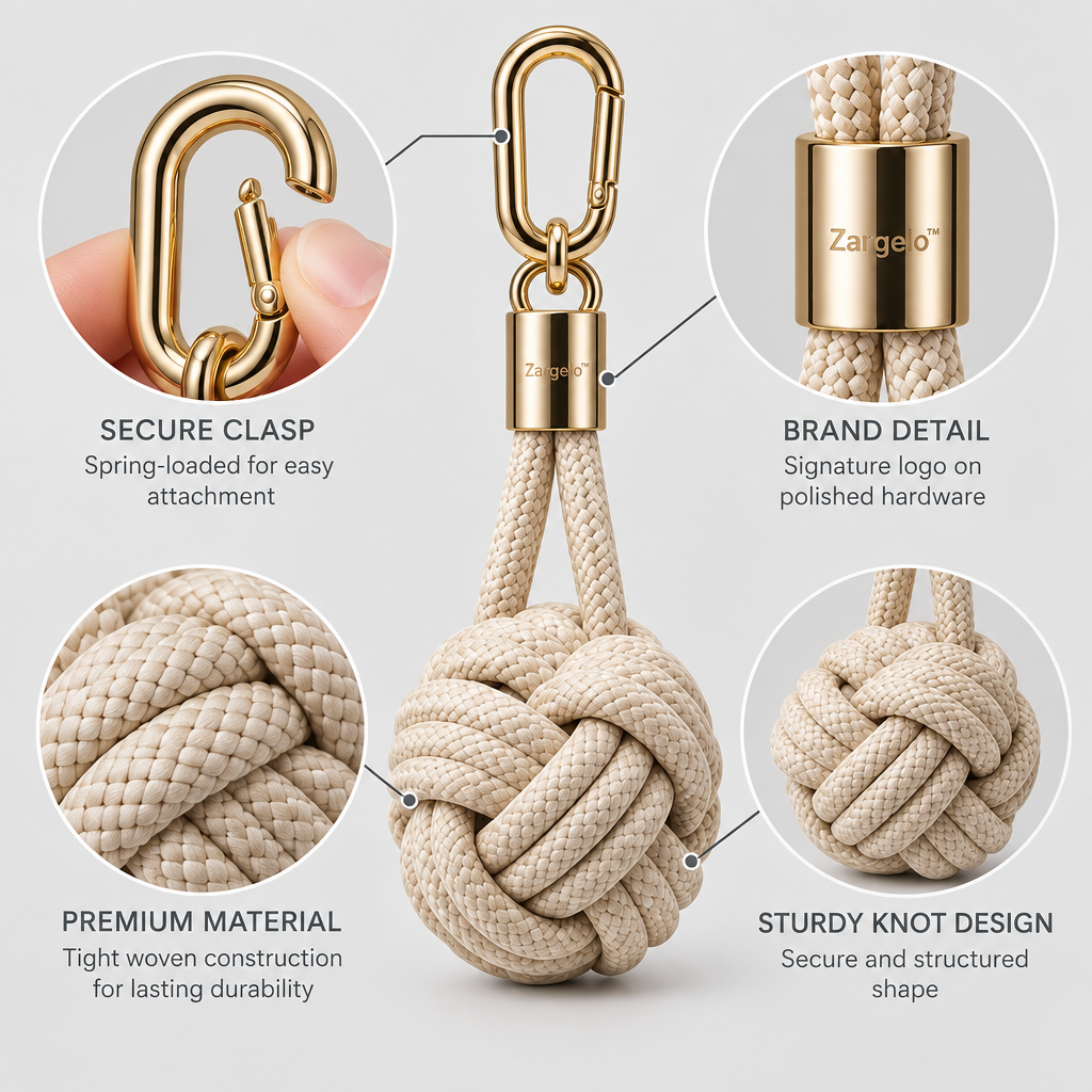 Zarqelo™ Woven Knot Bag Charm main image 03