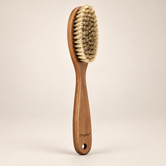 Zarqelo™ Long-Handle Natural Bristle Shoe Brush hero