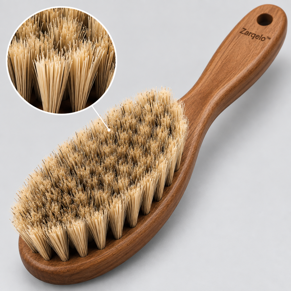 Zarqelo™ Long-Handle Natural Bristle Shoe Brush main image 03