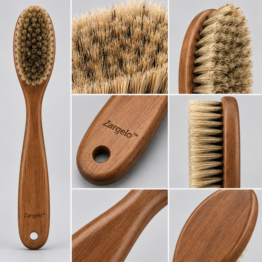 Zarqelo™ Long-Handle Natural Bristle Shoe Brush main image 06
