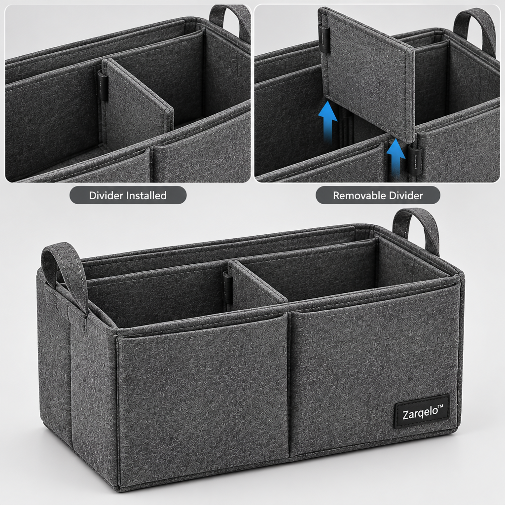 Zarqelo™ Adjustable Bag Organizer Insert main image 03